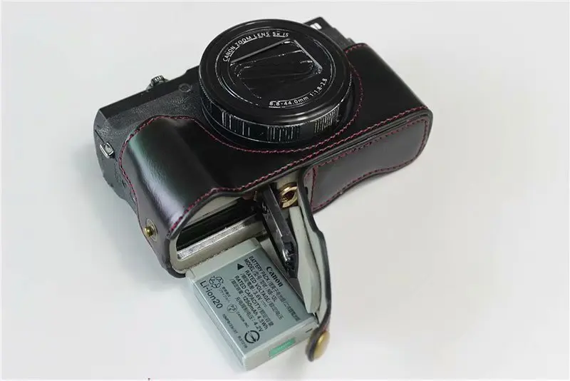 ПУ кожаный чехол для камеры половина сумка для Canon Powershot G5 X Mark II G5XII G5X2 Половина корпуса камеры Нижняя крышка батарейного отсека