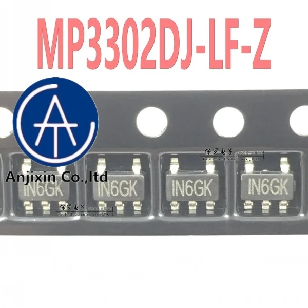 

10 шт. 100% оригинальный и новый светодиодный драйвер чип мощность MP3302DJ-LF-Z MP3302 шелковой ширмы IN6 SOT23-5 оригинальный в наличии