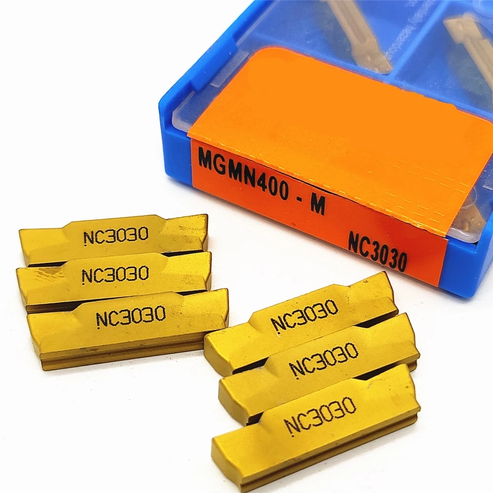 

10pcs MGMN400 M PC9030 NC3020 NC3030 4MM Grooving Carbide Inserts CNC Lathe Cutter Turning Tool Parting and Parting off CNC Tool