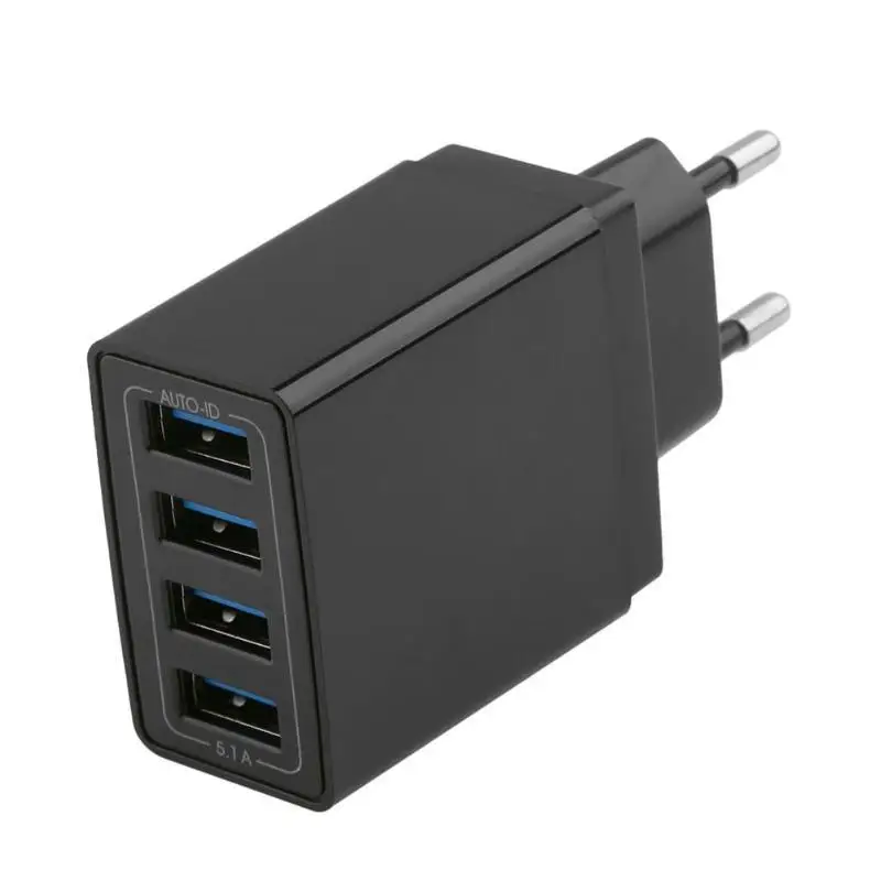 Универсальное зарядное устройство с 4 портами USB адаптер 4A зарядному устройству вилка европейского и американского мульти-портовый концентратор USB зарядное устройство для мобильного телефона зарядное устройство для зарядки