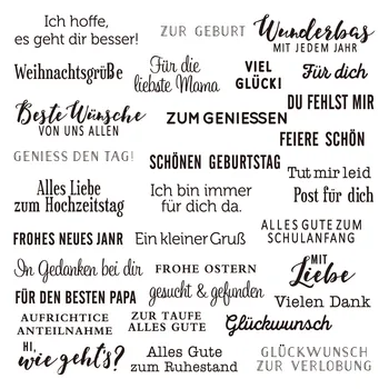 

German 2020 3D New Scrapbooking For Paper Making Birthday Embossing Frame Card Craft With clear Stamps Set