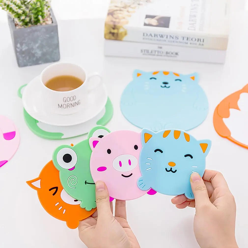 Мультяшный милый силиконовый изоляционный коврик для стола | Дом и сад