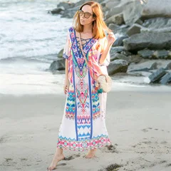 Пляжное платье женская пляжная туника Туника накидка на купальный костюм женская летняя новая ткань кружевная Свободная юбка верхняя рубашка однотонная