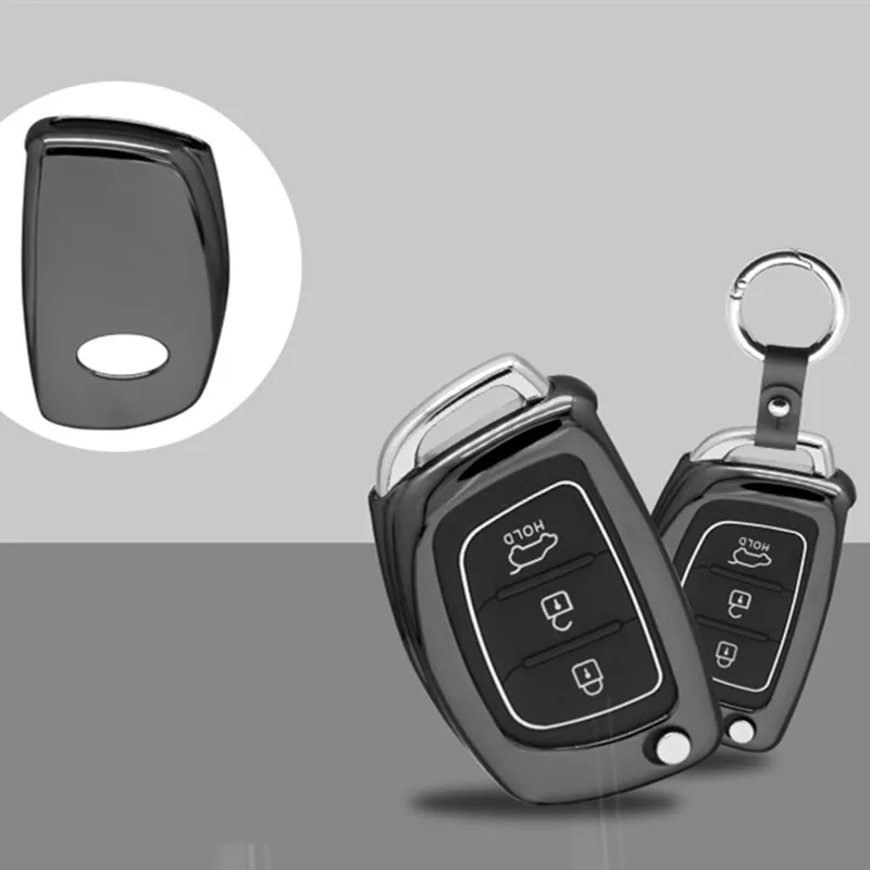 Чехол для автомобильного ключа hyundai solaris i10 i30 i20 i40 creta tucson santa fe ix35 ix25 elantra sonata kona 2008