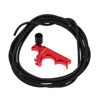 

Archery Release Aid Compound Bow Handle Grip Trigger Caliper + Bow String D Loop Rope Material Nylon Archery Accessory