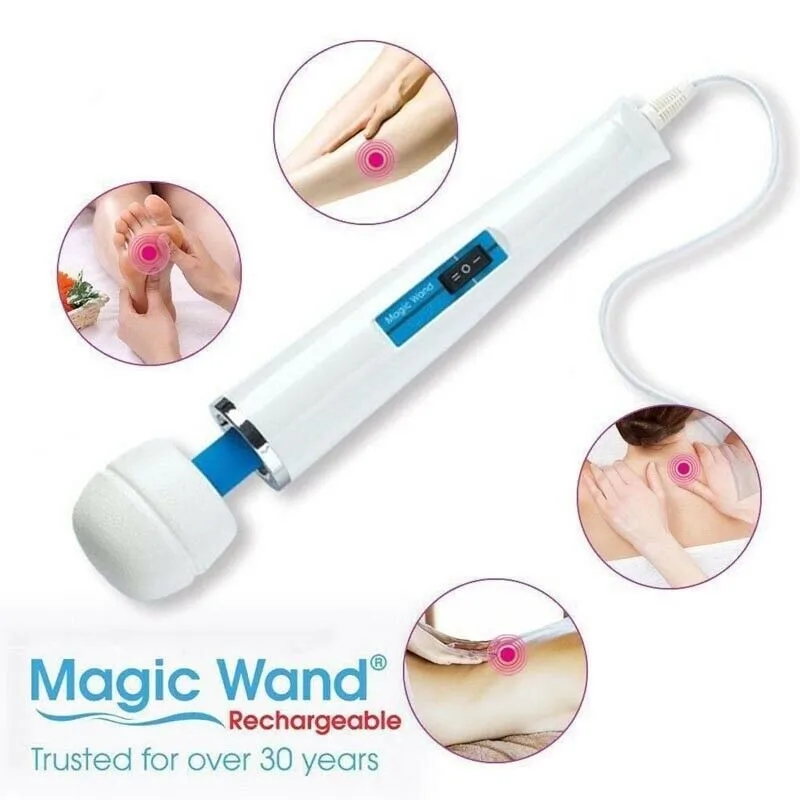 

Magic Wand Handheld Massager Vibrating Massage Full Body Hitachi Motor Speed High/Off/Low Switch