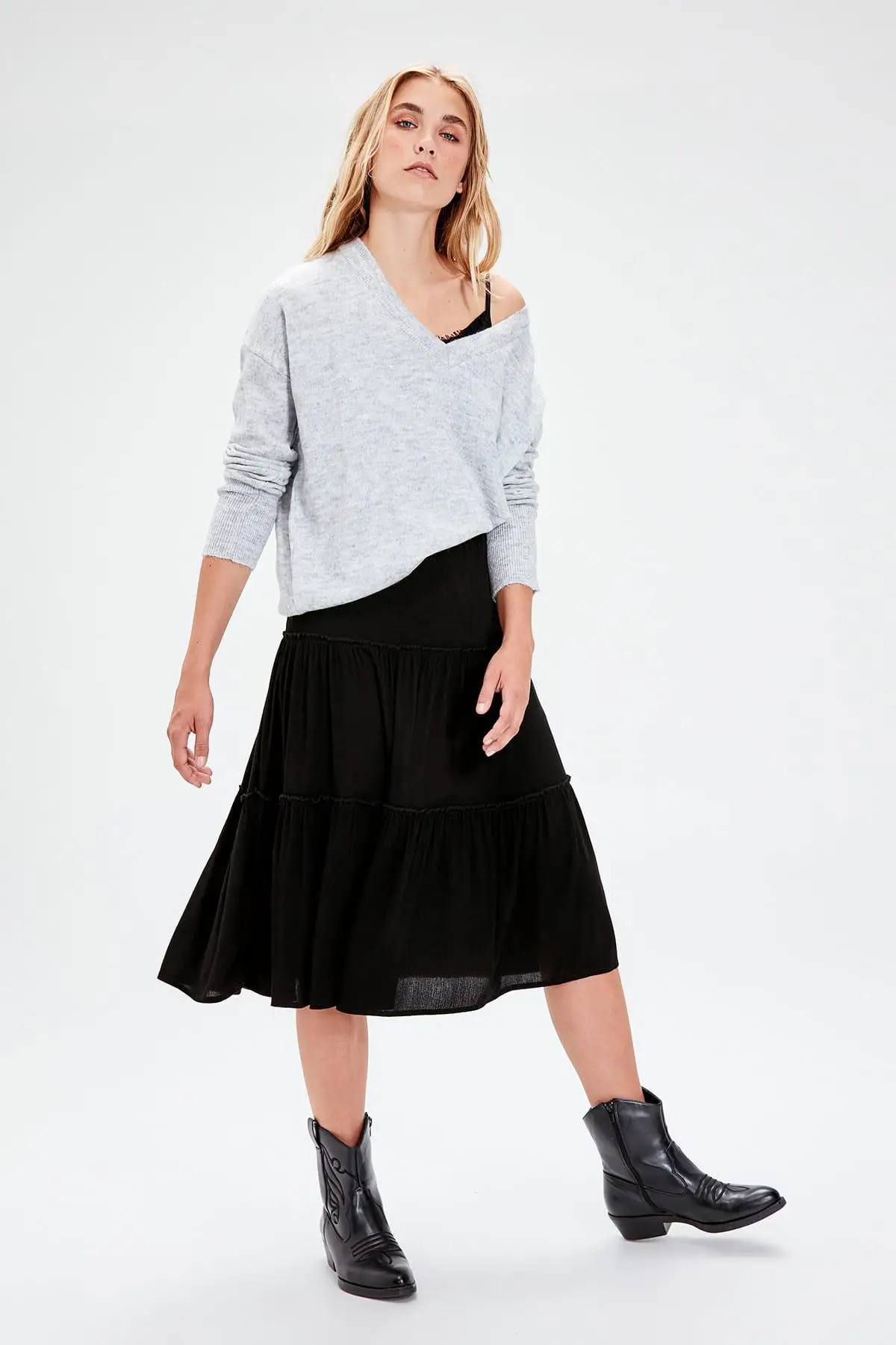 Trendyol икружевные штаны юбка с деталями TWOAW20ET0128