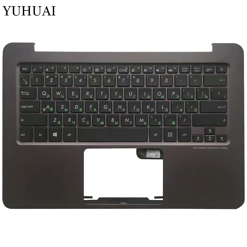 Русская клавиатура для ноутбука ASUS Zenbook UX305 UX305LA UX305UA UX305CA UX305F коричневый Упор для рук верхняя крышка