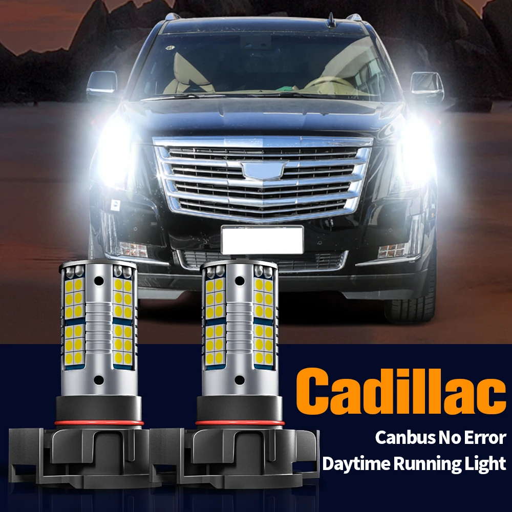 

2pcs LED Daytime Running Light DRL Bulb Lamp Canbus No Error H16 (EU) 5202 For Cadillac CTS Escalade EXT 2007-2013 ESV 2007-2014