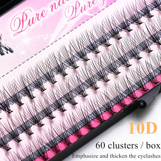 60 Clusters/box Cluster lashes,Individual eyelashes extension Eyelashes bunches professional makeup false eyelashes 1
