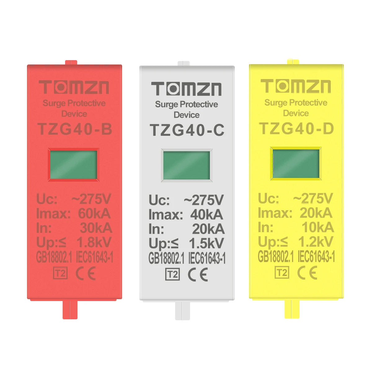 Replaceable replacement cartridge inserts for AC SPD 275V replaceable cartridge