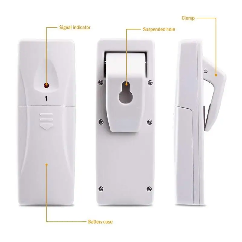 Беспроводной цифровой звуковой будильник холодильник термометр с датчиком 2 шт