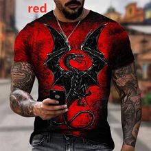 

Hipster Dragon Tee Shirt Cool Animal 3D Printed T Shirt Short Sleeve Funny Tops