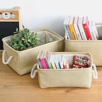 

New High Quality Storage Basket Large Cosmetic Debris Organizer Books Kids Dog Toys Storage Box Clothes Laundry Baskets Case Bin
