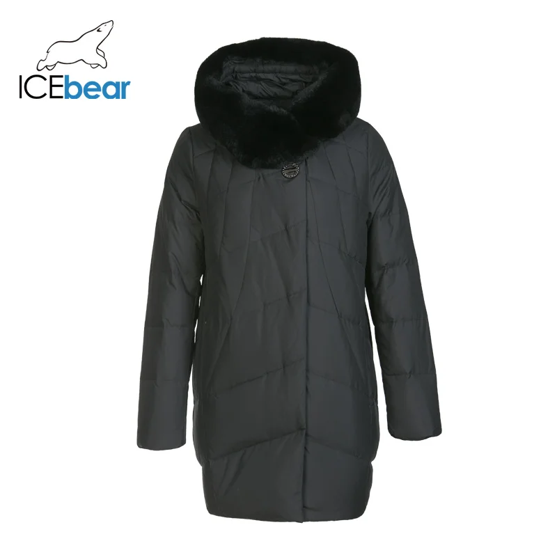 ICEbear Новинка зимнее женское пуховое пальто модные теплые женские парки Брендовая женская одежда D4YY83020Y