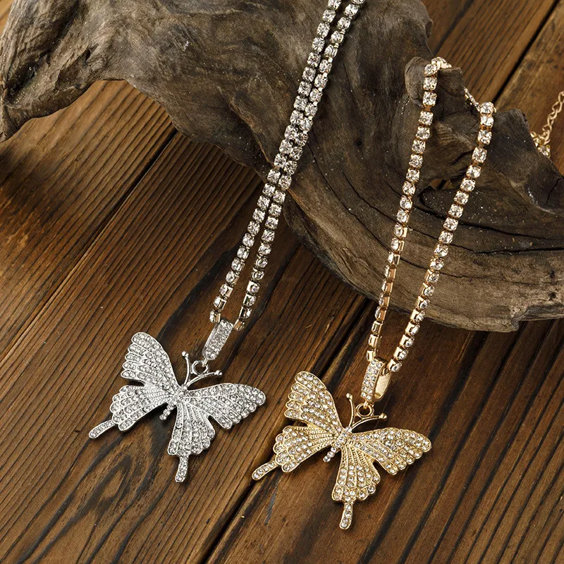 New Cute Butterfly Pendant Necklace - Animals Aso