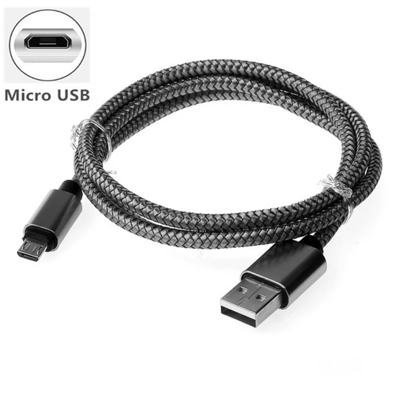 Быстрая зарядка Micro USB кабель для huawei G7 G9 Plus P9 P8 Lite Plus нейлон 1 м 2.4A быстрое зарядное устройство для смартфона кабель для передачи данных - Цвет: Gray