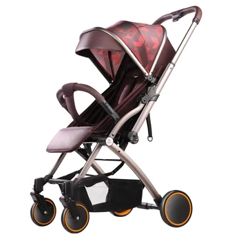 

Baby stroller bi-directional lightweight stroller can sit reclining stroller folding new high landscape one-click car