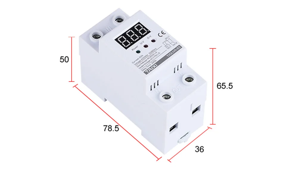 Защита от напряжения-устройство с цифровым дисплеем 220V 230V 240V 250V предохранитель низкого напряжения