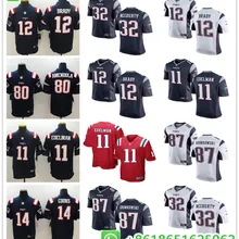 Сшитые мужские футболки из Новой Англии Том Брэди Роба гронковски Юлиан Эдельман Крисс Хоган Джеймс Белый Донт 'а Хайтауэр футбольные майки