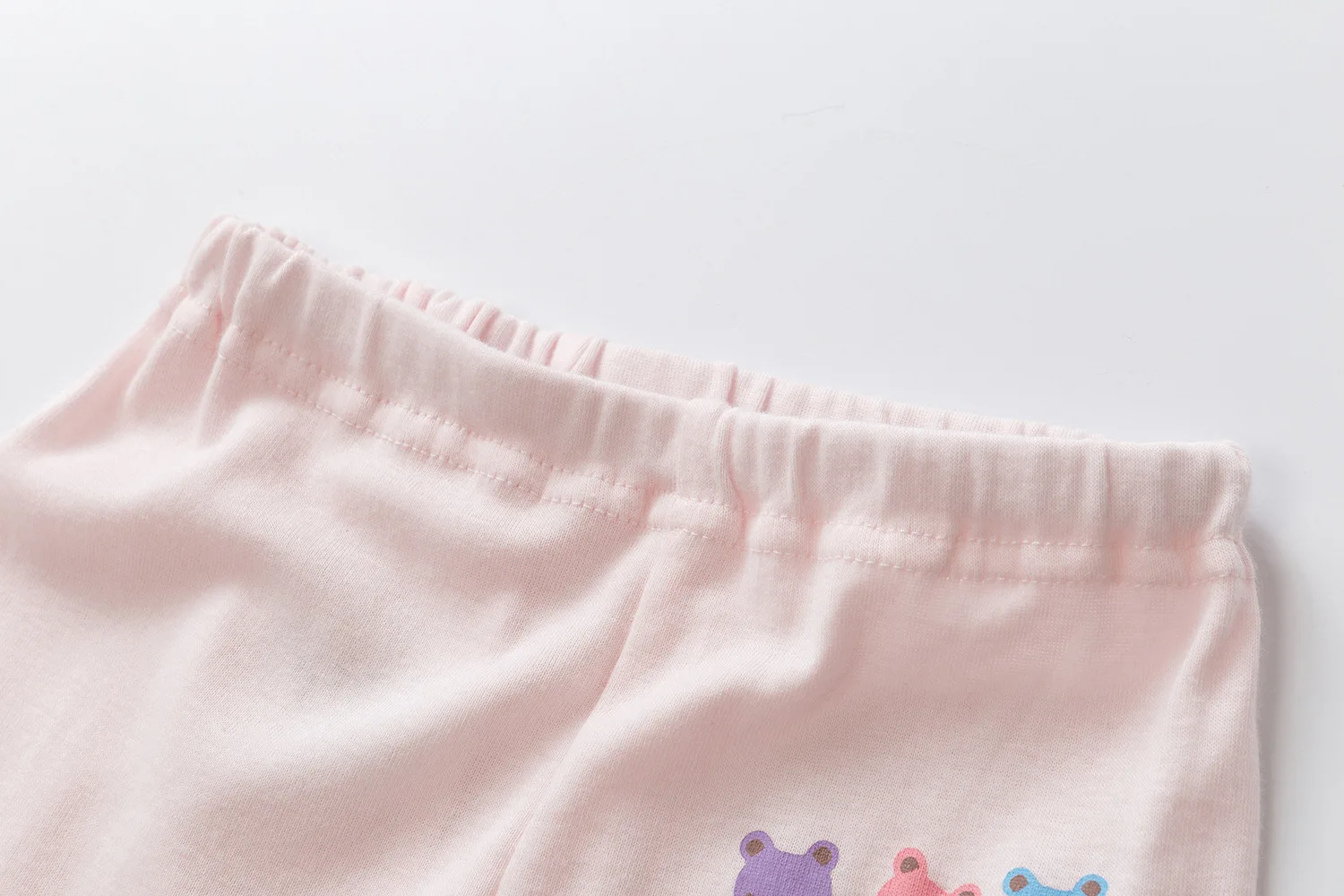 19 Years New Style Four Seasons Thin Cotton Cartoon Bear Elasticity Thread Men And Women Children Long Underwear Air Conditioner