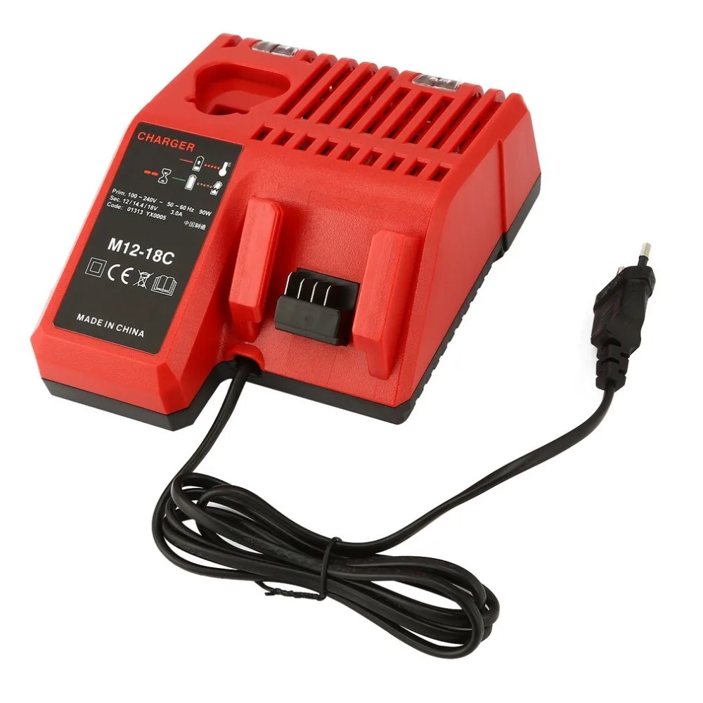 

Professional M12-18C Battery Charger Power Tool Battery Fast Charger for Milwaukee 12-18V 3A Li-ion Batteries EU plug