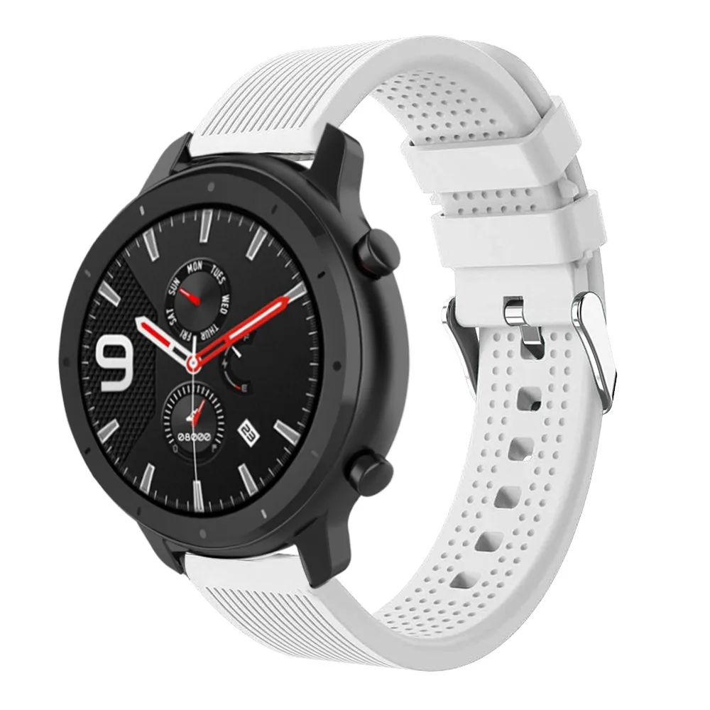 Сменный мягкий силиконовый ремешок для наручных часов Huami AMAZFIT GTR 42 мм GTS Молодежные умные часы ремешки носимые аксессуары