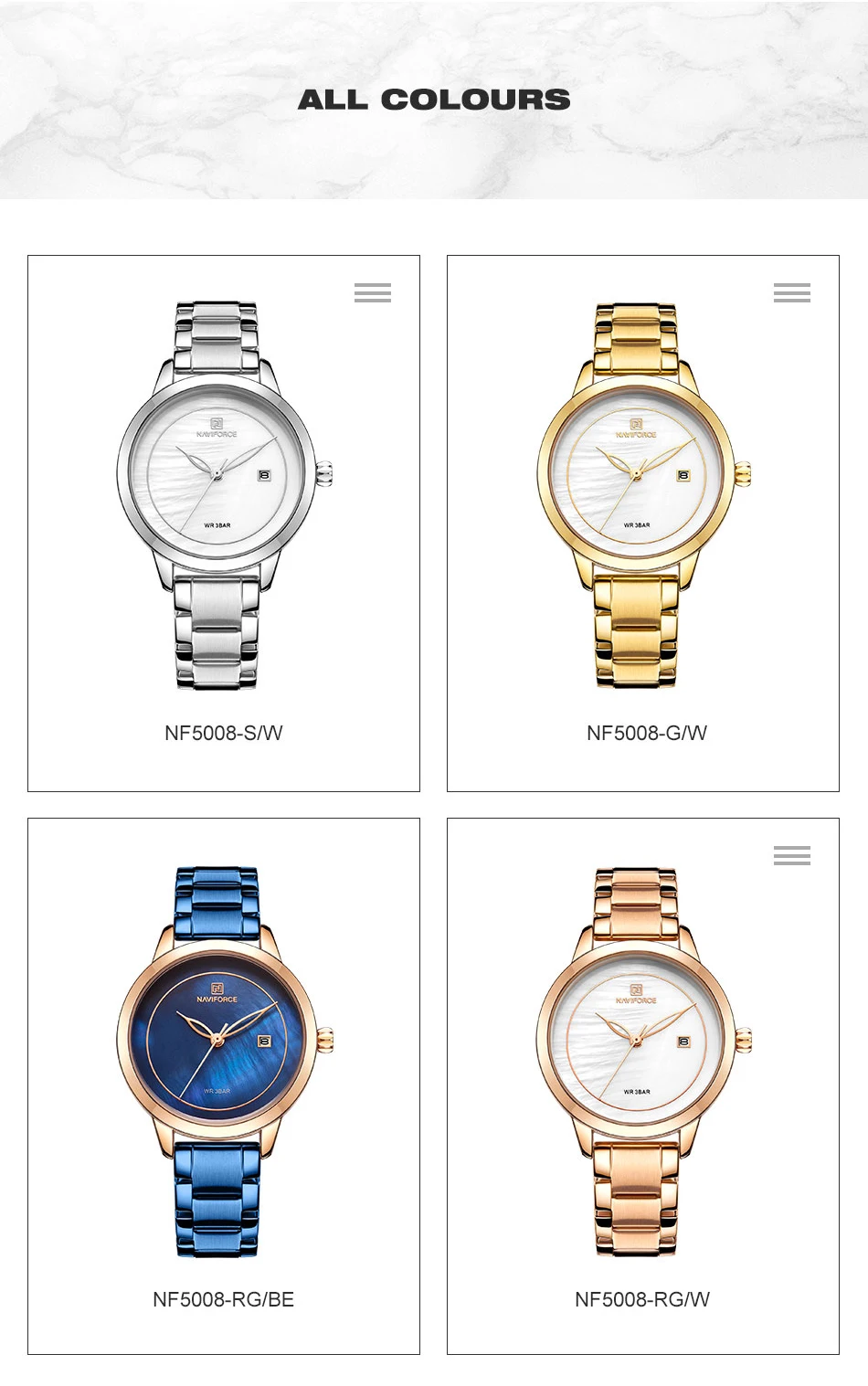 NAVIFORCE женские часы лучший бренд роскошные часы модные водонепроницаемые женские наручные часы повседневные женские кварцевые наручные часы Feminino