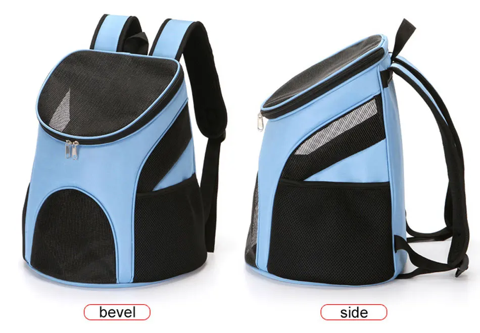 Portable Cat Carrier Dog Pet Backpack Large Space Gridding Breathable Window Travel Pet Puppy Carries Foldable Small Dog Cat Bag-88