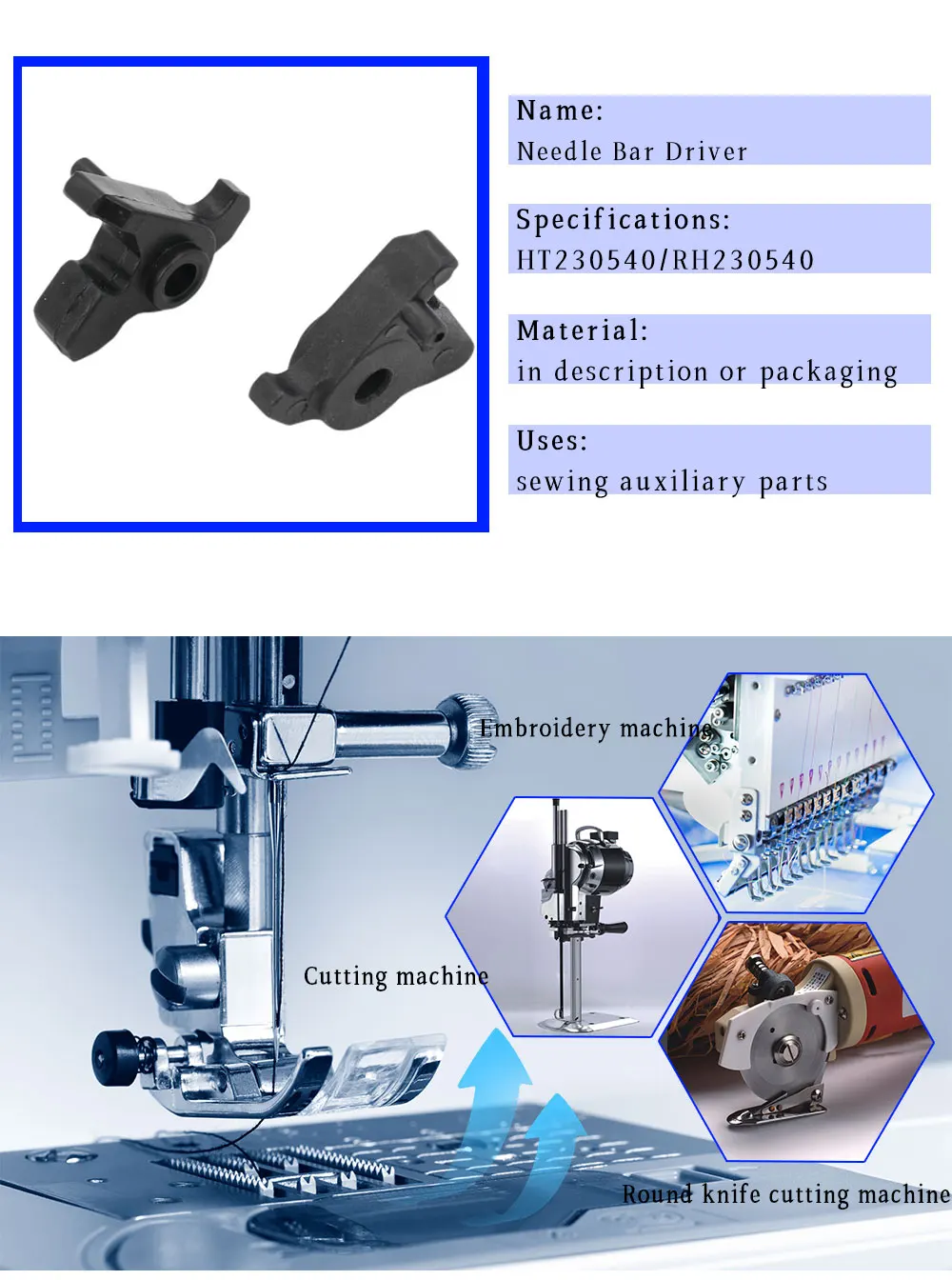 Embroidery Machine Spare Parts And Accessories Needle Bar Driver