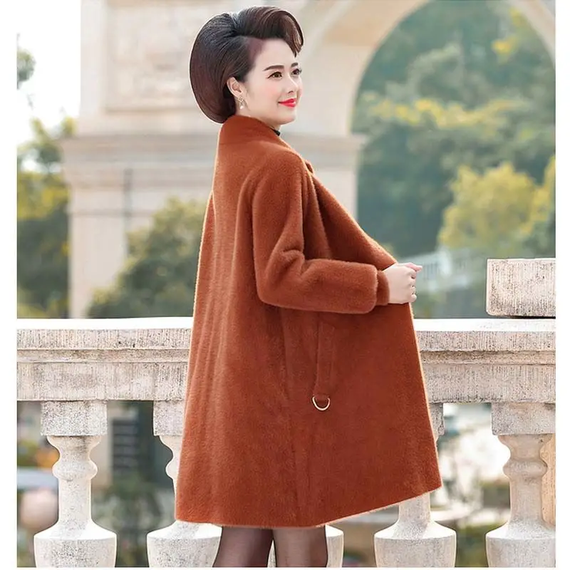 Women Winter Cashmere Woolen Coat New Imitation