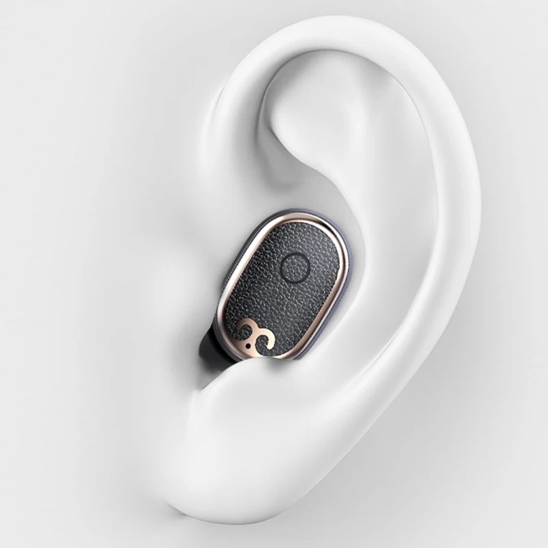 Wireless Headphones HD Stereo Noise Cancelling Gaming Headset TWS Fingerprint Contact Charging Box Bluetooth Earphones