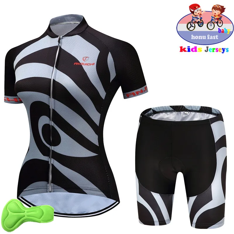new Baby Summer Breathable Kids Cycling Jersey Set Shorts Fluorescent Pink Children Bike Clothing Boys Girls Cycling Clothes 6