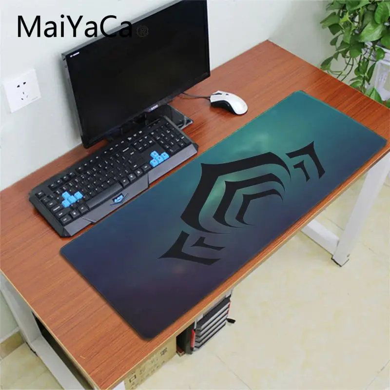 MaiYaCa warframe Логотип красивый коврик для мышки в стиле аниме большая рекламная акция Россия игровой коврик для мыши xl клавиатура ноутбук ПК ноутбук Настольный коврик