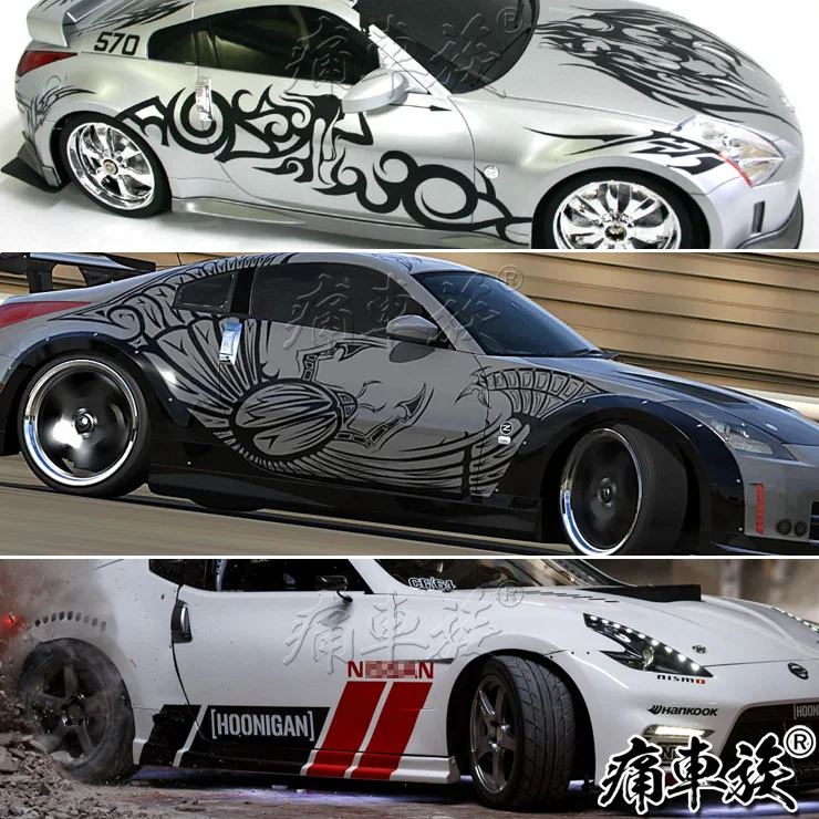 Стикер для автомобиля Nissan 370Z Racing декоративный внешний вид модифицированный