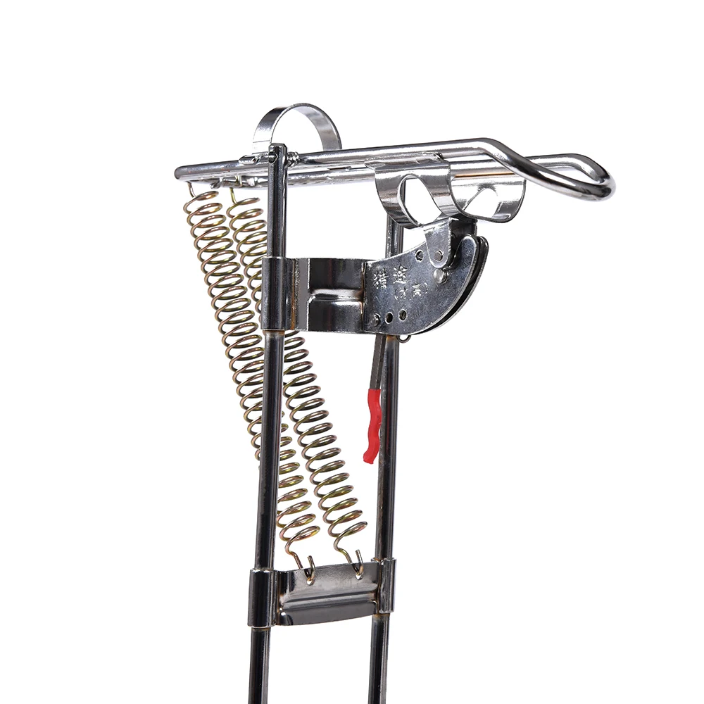 

Automatic Double Spring Angle Fishing Rod Holder Bracket Anti-Rust Steel Pole Mount Fishing Gear Accessory