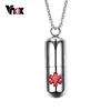 Vnox Stainless Steel Pill Shape Container Holder Openable Bottle Medical Necklaces & Pendants Accept Engraving ► Photo 1/6