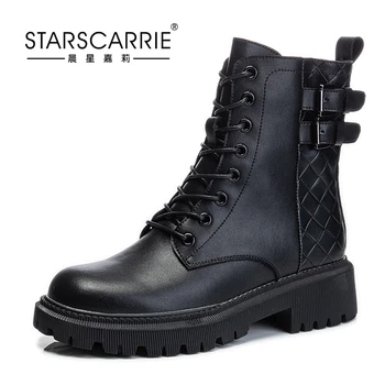 

2020 Women Martins Boots Motorcycle Boots Fashion Woman Street Leisure Ankle Trendy Ladies Casual Shoes Female Botas Mujer