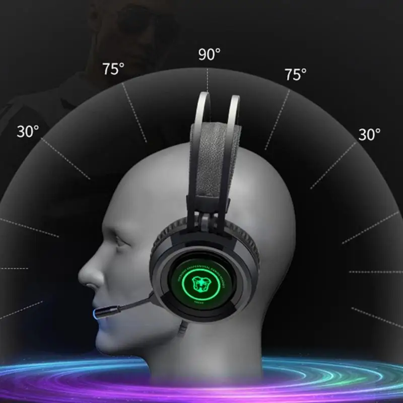 Наушники с микрофоном USB 7,1 канал для еды курица Электрический соревновательный кабель компьютерные игры Звукоизолированные и дышащие Новые