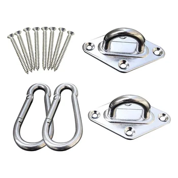 

12pcs/set Hammock Hanging Set Hook and Hook Ring for Hammock Bracket Swing Tool Kits L9