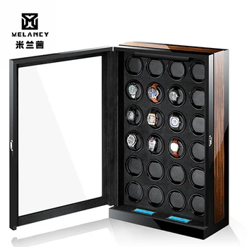 

Luxury Watch winder automatic watch display for 24 watches control Stop when the cover opened LED light Remote control