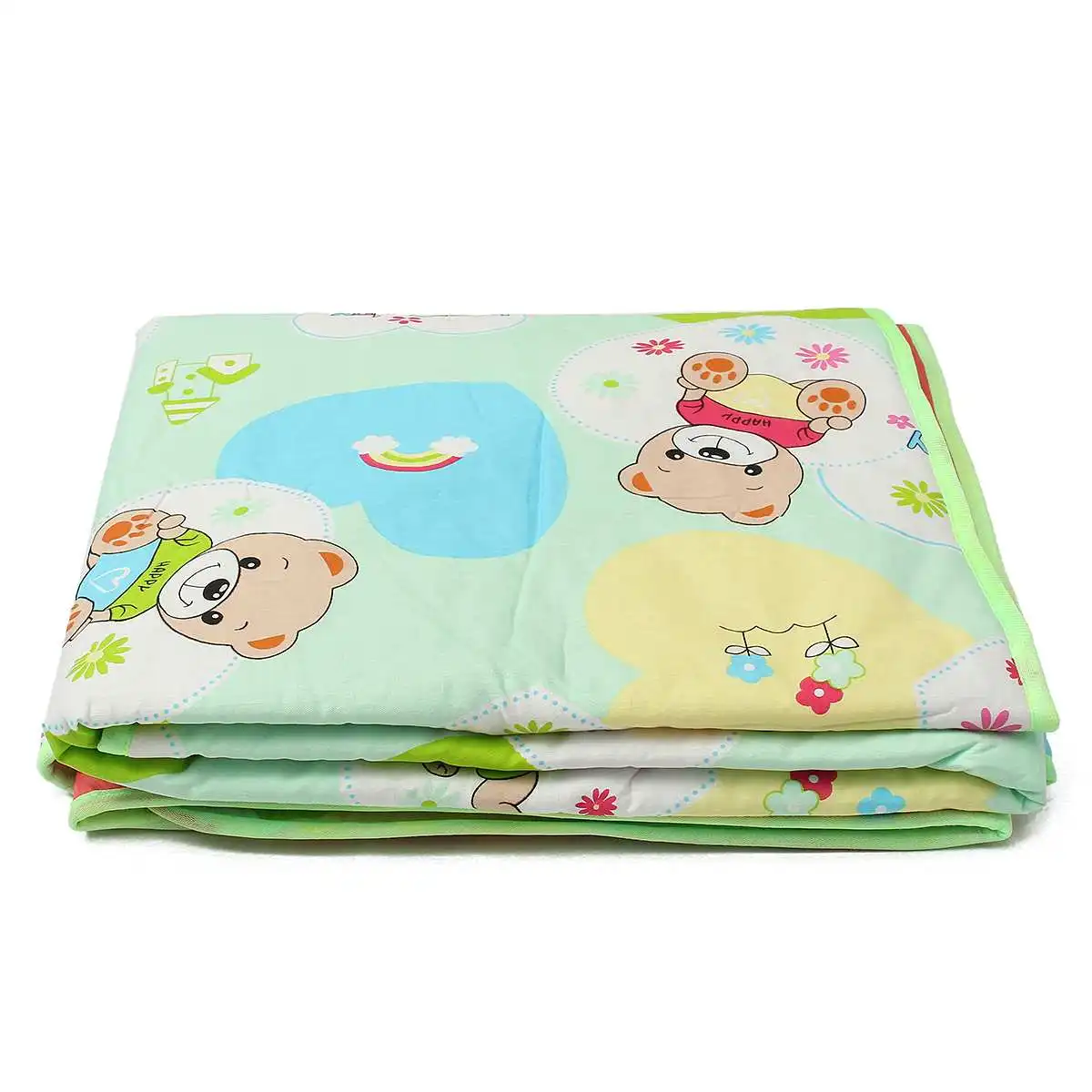 Green Bear Пеленки для младенцев и взрослых, пеленки, мочи, коврик, Детская Водонепроницаемая кровать-подушка, матрас, 80x120 см, 10 видов, хлопок+ полиэстер, домашний текстиль - Цвет: Green Bear