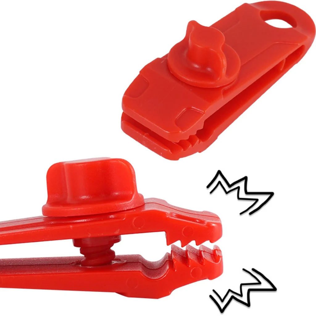 Heavy Duty Camping Tarp Clips Tent Awning Clamps Guyline Fastener Durable Lightweight Portable Outdoor Camping Accessories
