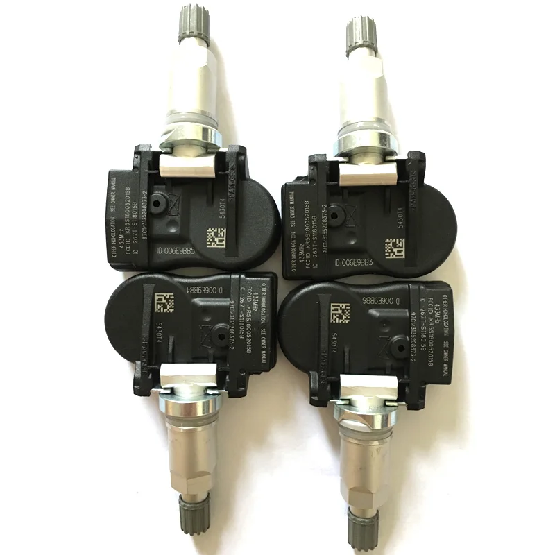 4pcs 5430T4 5430.T4 9673198580 For Peugeot 207 307 407 508 607 807 1007 Citroen C4 C5 C6 C8 Tire Pressure Sensor | Автомобили и