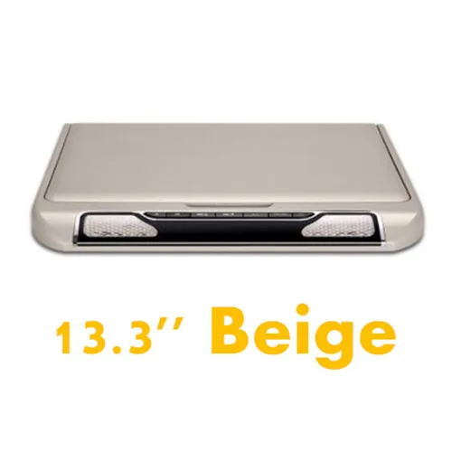 RoverOne 11,6 ''/13,3'' DC 12V откидной монитор, верхний дисплей, потолочный монитор с креплением на крыше, мультимедийный медиаплеер 1080P HDMI - Цвет: 13.3 MP5 Beige