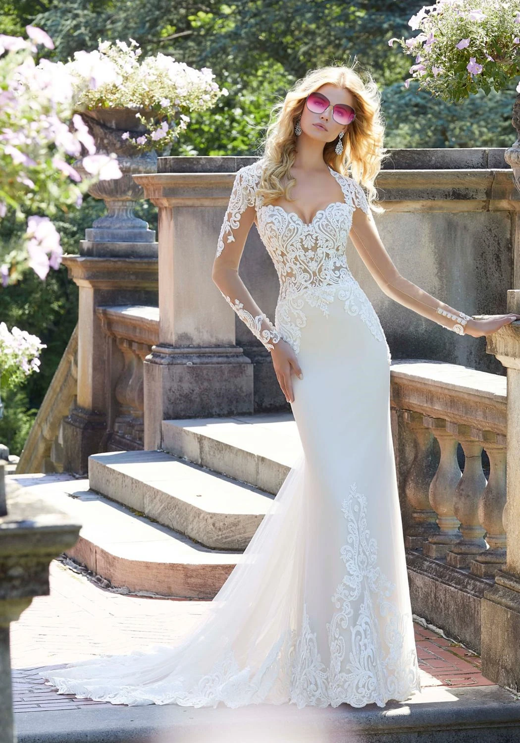 

Кружевные Роскошные свадебные платья с юбкой-годе с длинным рукавом сердечком 2021 Свадебные платья для женщин вечерние свадебные платья Прозрачная спина из органзы