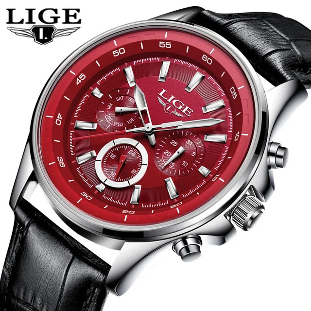 Reloj Hombre LIGE водонепроницаемые мужские часы люксовый бренд Кварцевые Спортивные Повседневные военные часы Мужские Relogio Masculino - Цвет: 11