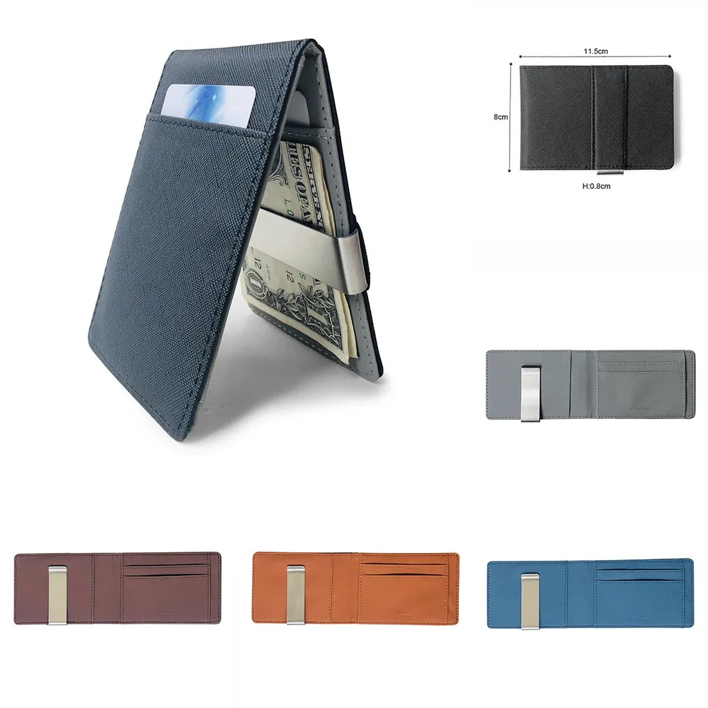 

Multi-card Short Wallet Simple Creative Pattern Black Holder Package Card Mens