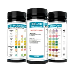 Bandelettes de Test d'urine, 100, URS 10T, 10 paramètres 