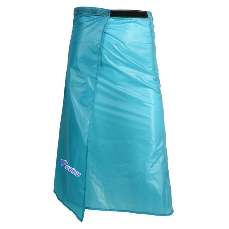 Переносной 15D силиконовое покрытие дождевик дождевая одежда длинная дождевая килт Водонепроницаемая юбка брюки походный плащ - Цвет: Синий